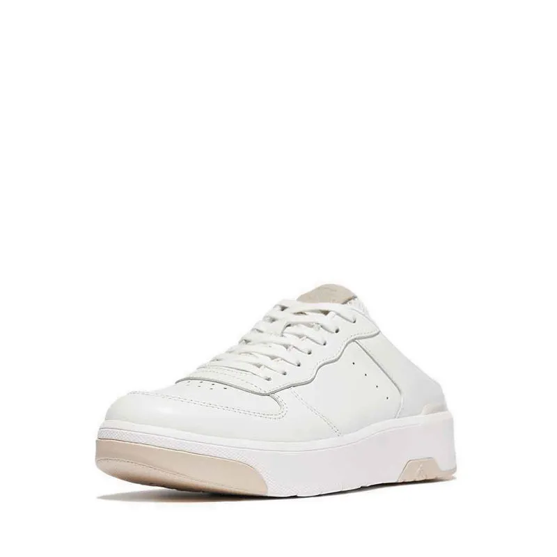Fitflop Rally Evo Leather Sneaker Mules - Urban White