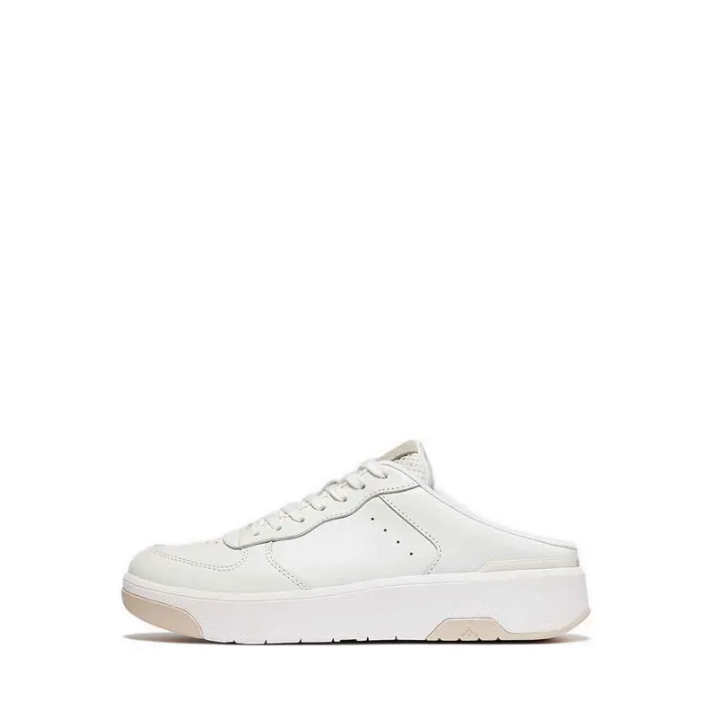 Fitflop Rally Evo Leather Sneaker Mules - Urban White