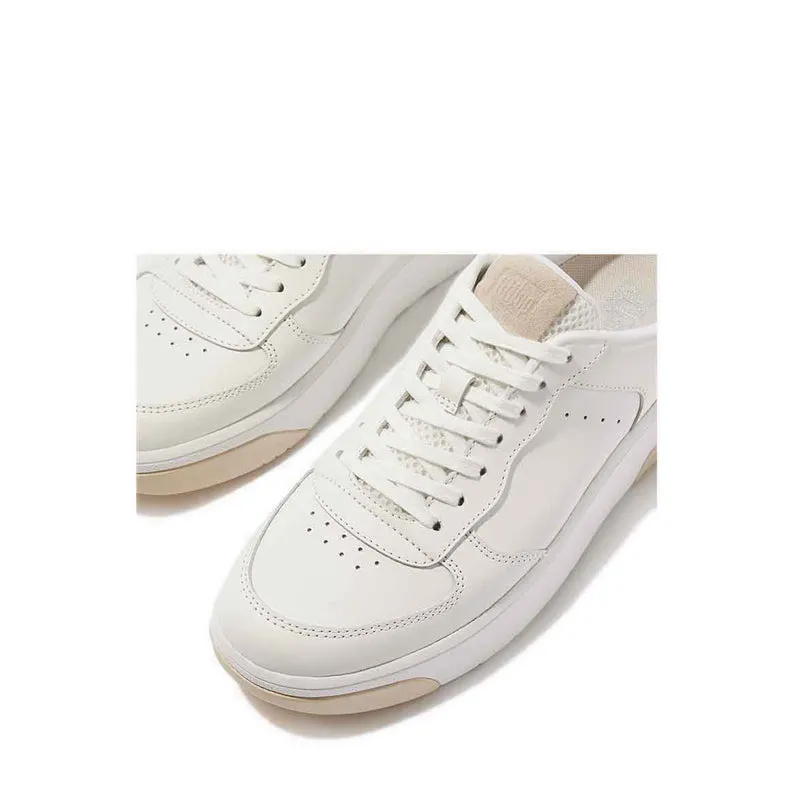 Fitflop Rally Evo Leather Sneaker Mules - Urban White