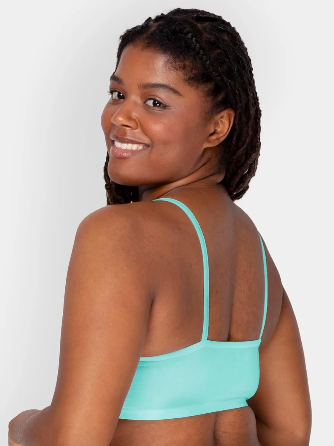 Fruit of the Loom Women's Spaghetti Strap Cotton Sports Bra - All-Day Comfort & Easy Movement
