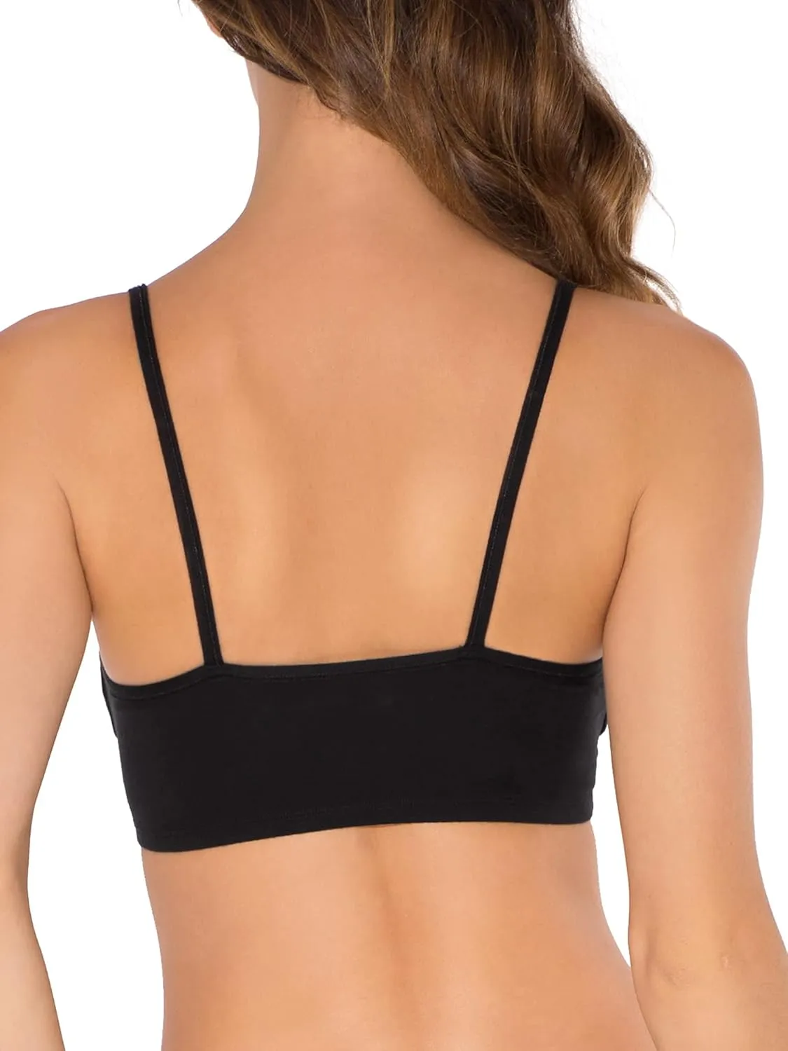 Fruit of the Loom Women's Spaghetti Strap Cotton Sports Bra-All-Day Comfort & Easy Movement