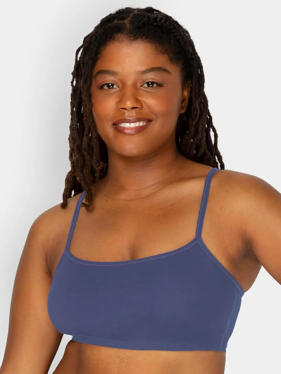 Fruit of the Loom Women's Spaghetti Strap Cotton Sports Bra - All-Day Comfort & Easy Movement