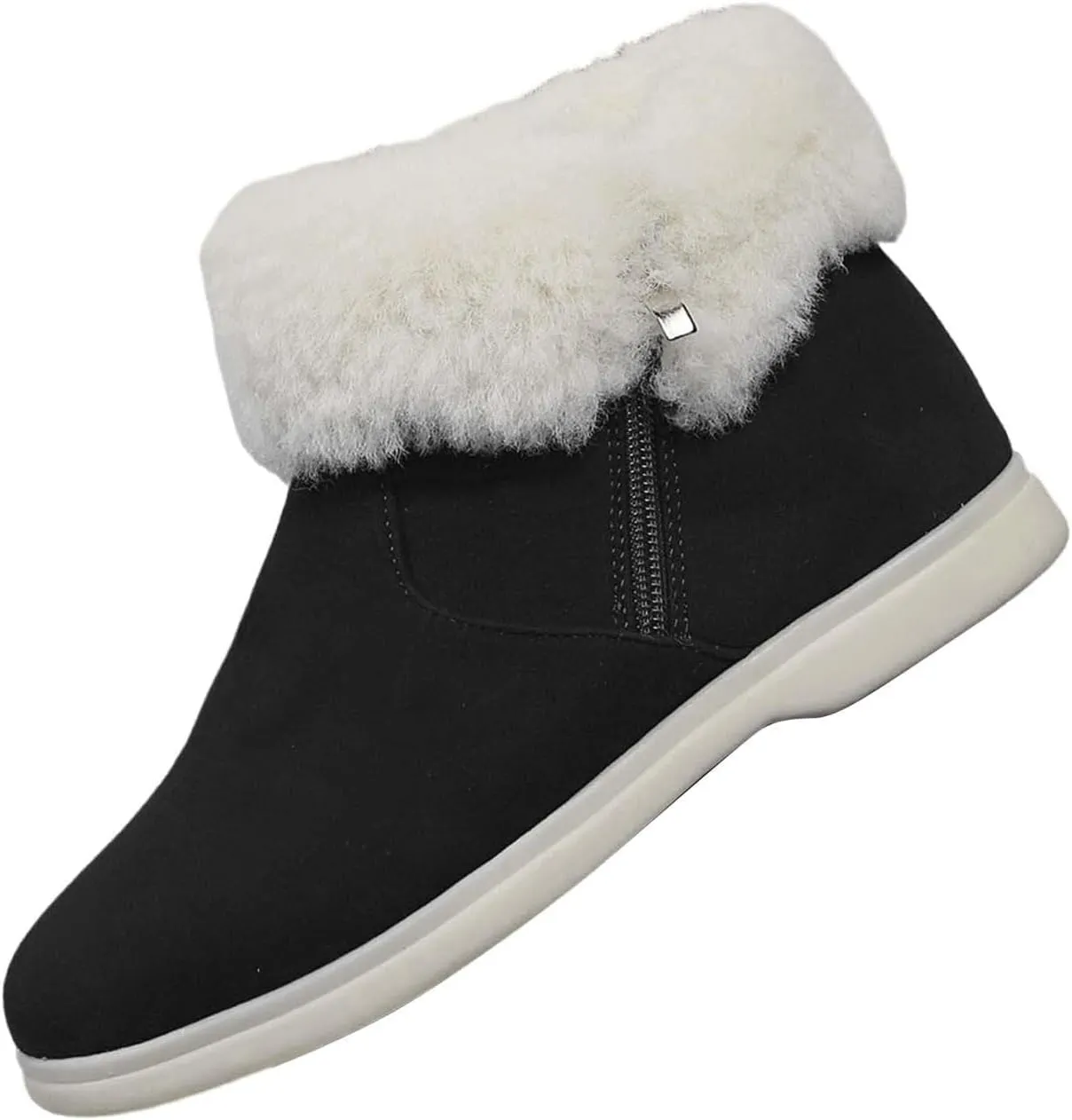 Furry Snow Boots for Women Zapatos Para Invierno Mujer Botas De Invierno Womens Duck Boots Winter Boots for Women Fashion Size 12