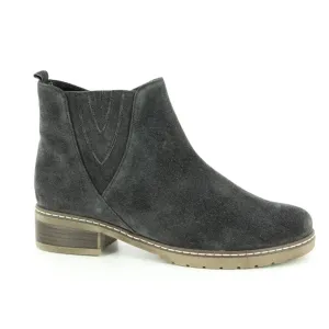 Gabor Women's Dreamvelour Ankle Boots- Dark Grey