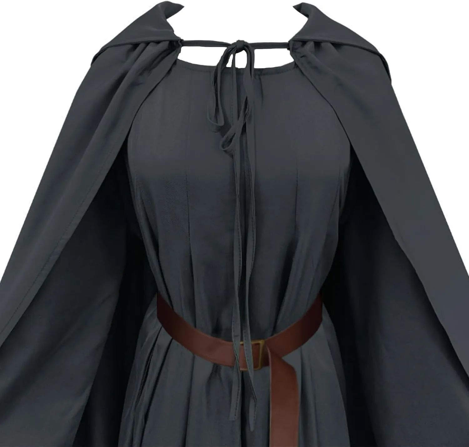 Ggandalf Cosplay Costume,Adult Cloak Hooded Cape Hat and Wig Dress Up