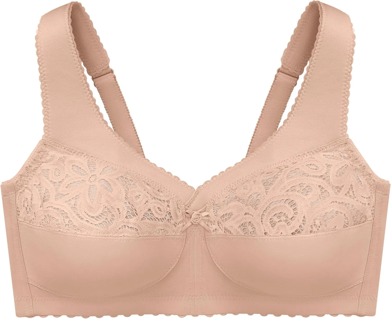 Glamorise Women's Plus Size MagicLift Cotton Support Bra Wirefree #1001