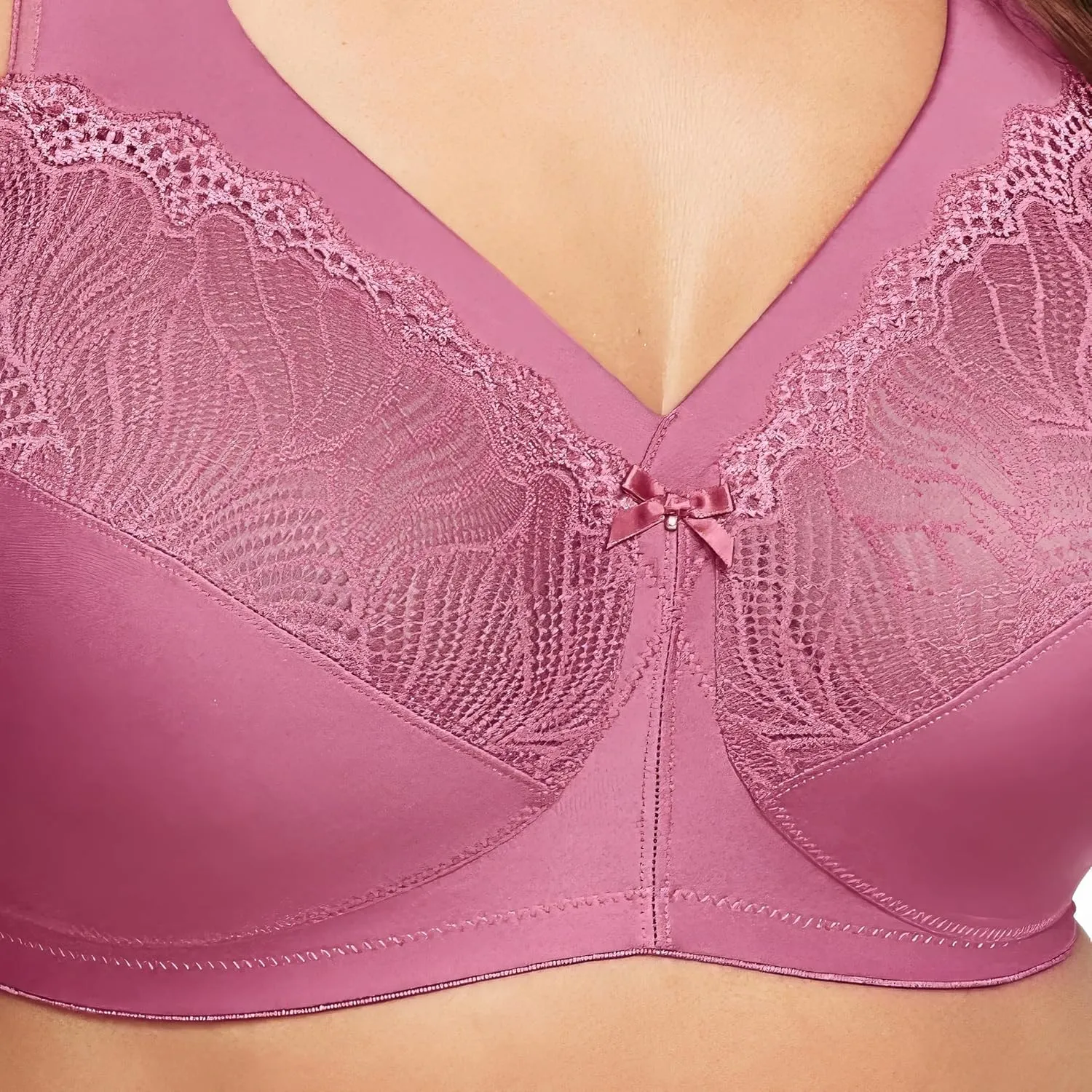 Glamorise Women's Plus Size MagicLift Natural Support Bra Wirefree #1010