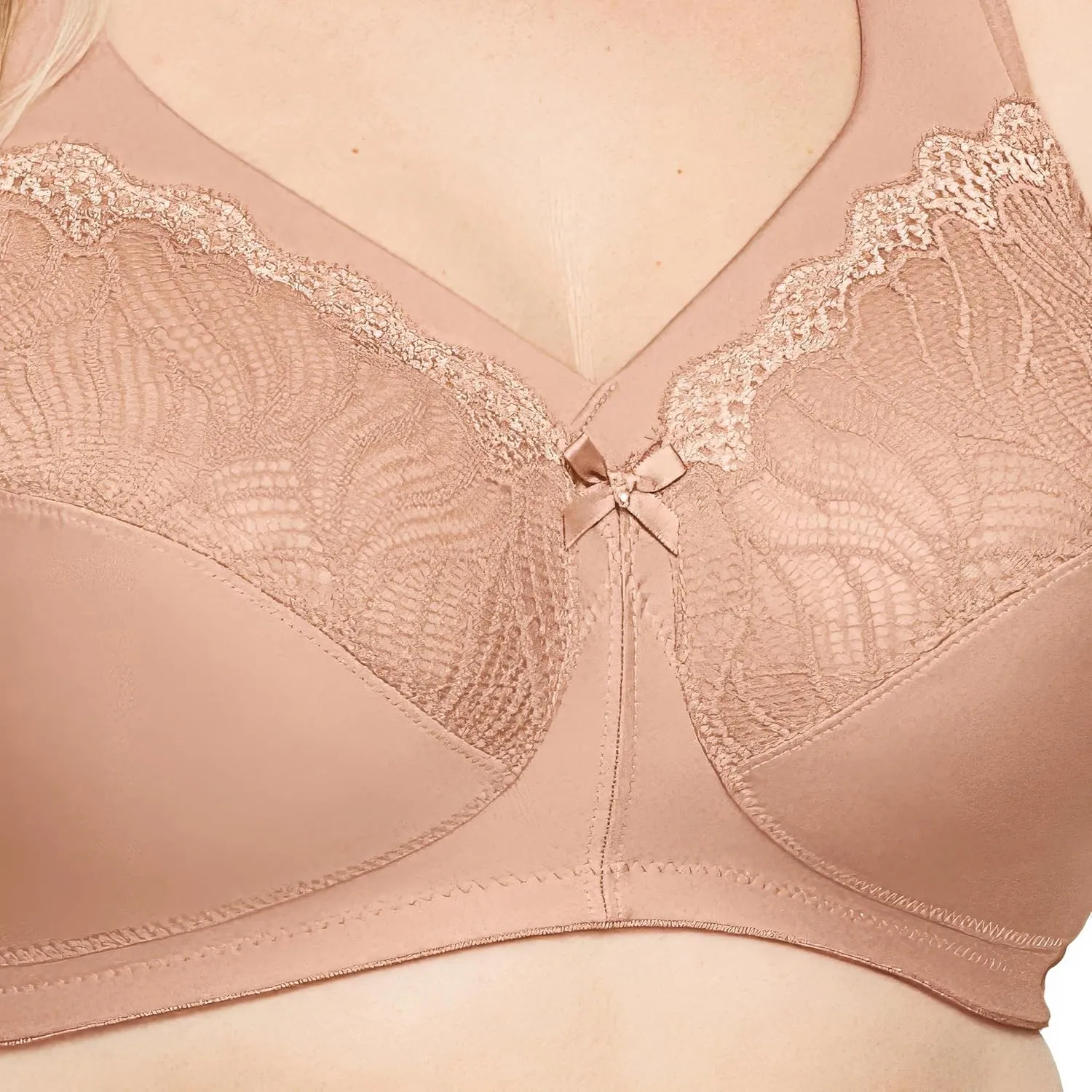 Glamorise Women's Plus Size MagicLift Natural Support Bra Wirefree #1010