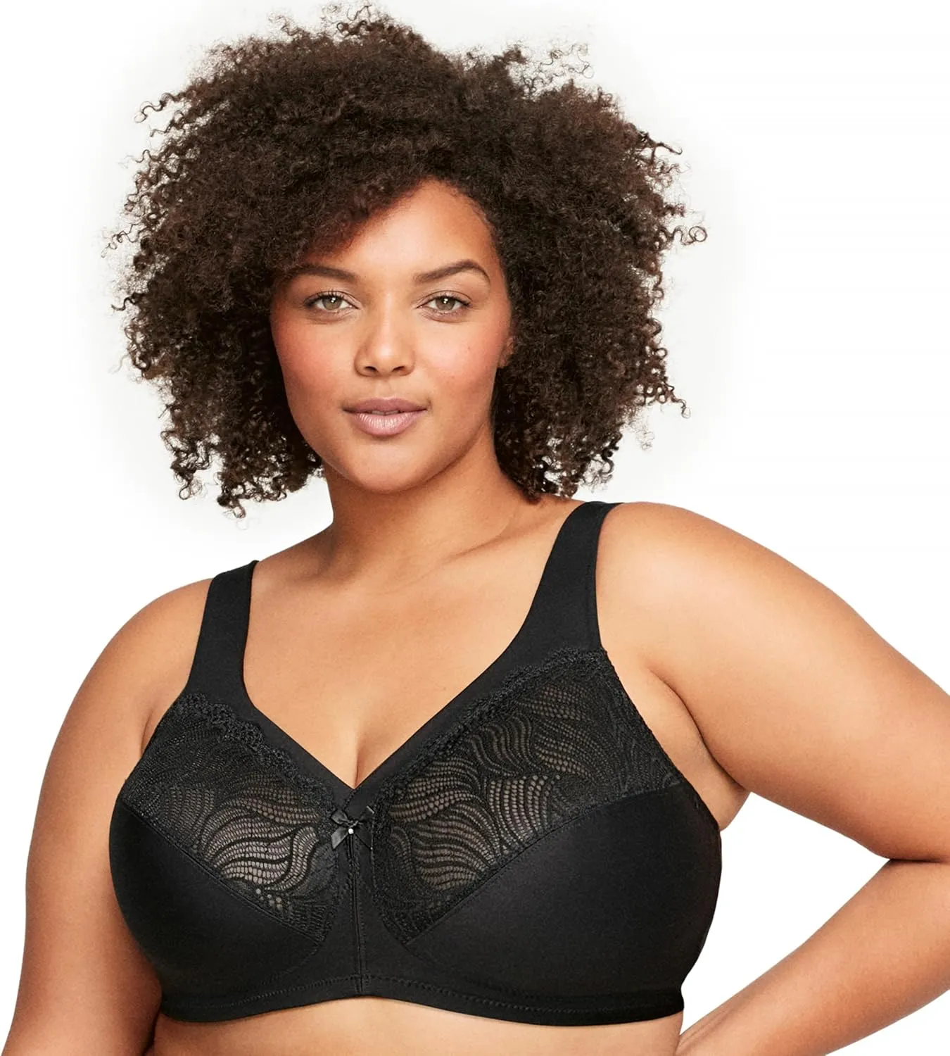 Glamorise Women's Plus Size MagicLift Natural Support Bra Wirefree #1010