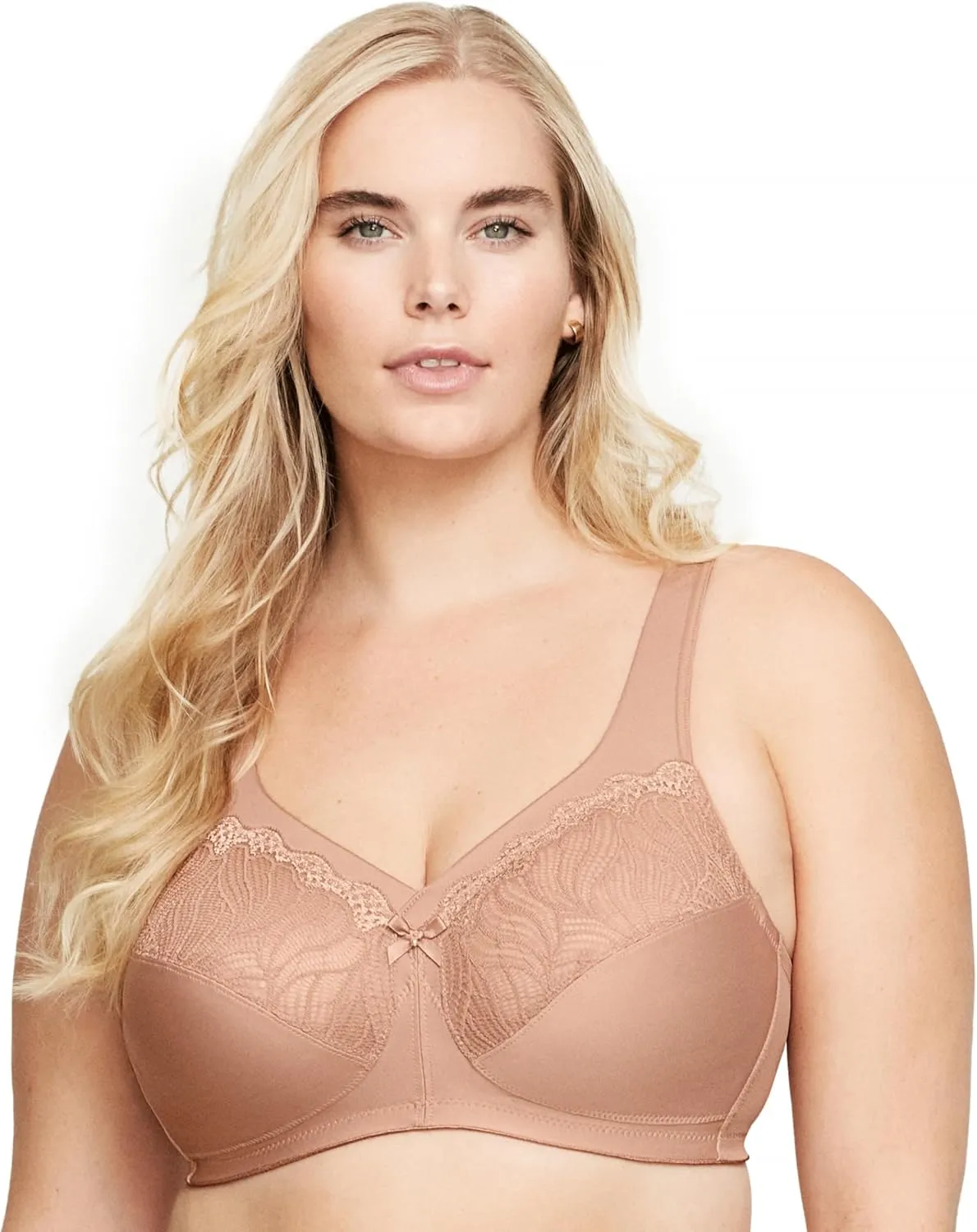 Glamorise Women's Plus Size MagicLift Natural Support Bra Wirefree #1010