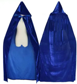 Halloween Blue Cape Witch elf Golden Velvet Cloth Demon Costume Costume Prom Witch Cloak