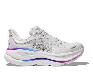 Hoka Bondi 9 Cosmic Grey White Wide Women's