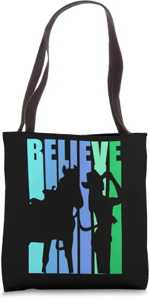 Horse Woman Birthday Country Girls Rodeo Cowboy Hat Saddle Tote Bag