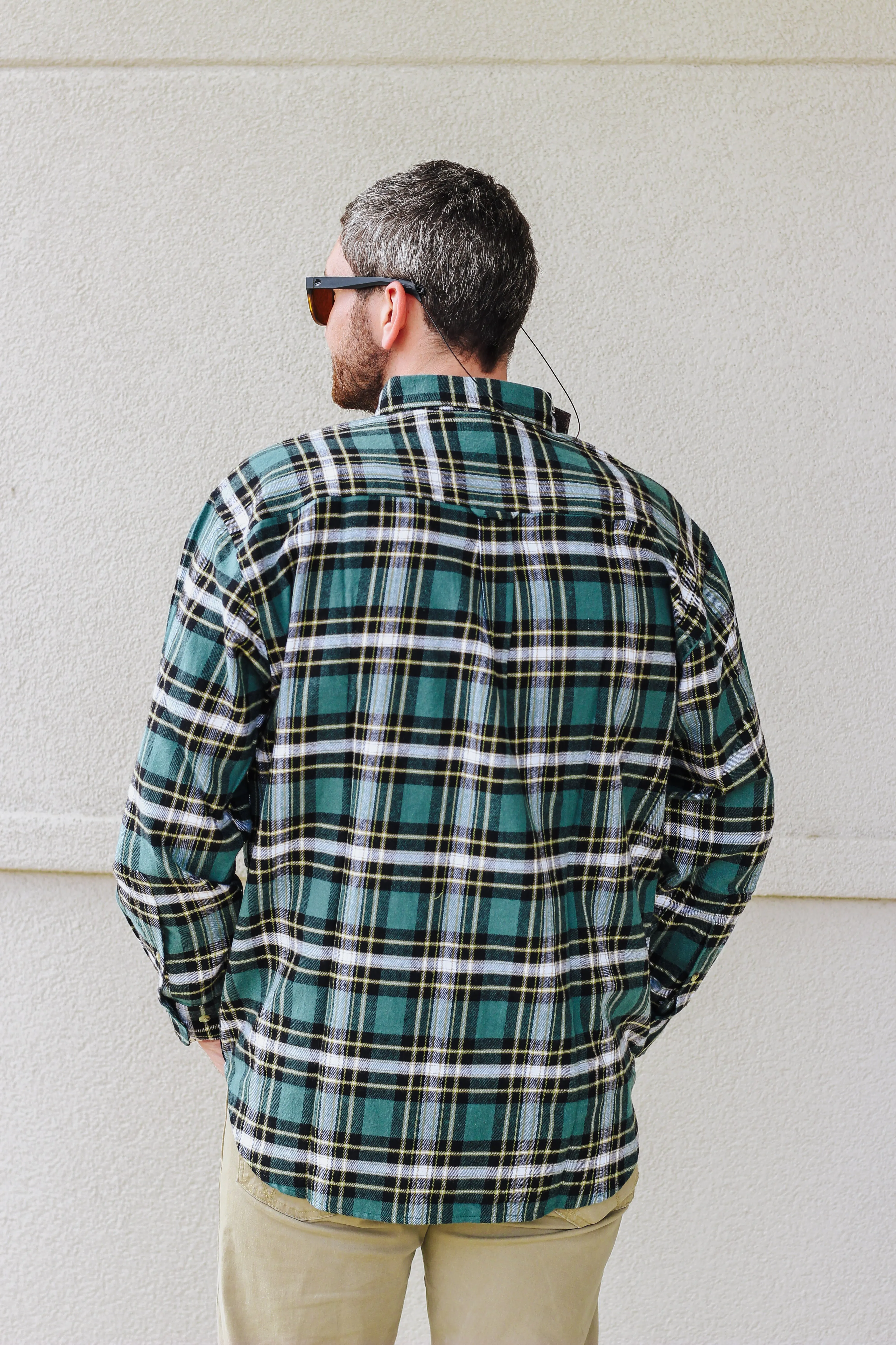 Hunter Green Mens Button Up Shirt