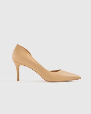 Italian Leather 75mm d'Orsay Pump