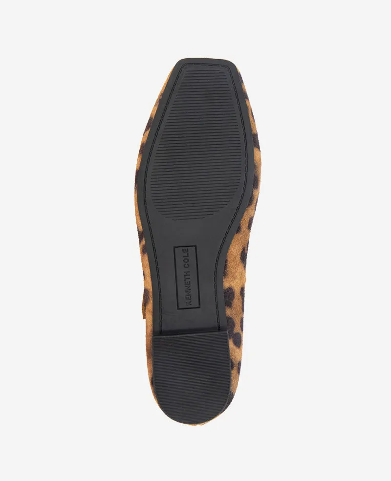 Jasper Leopard Suede Ballet Flat