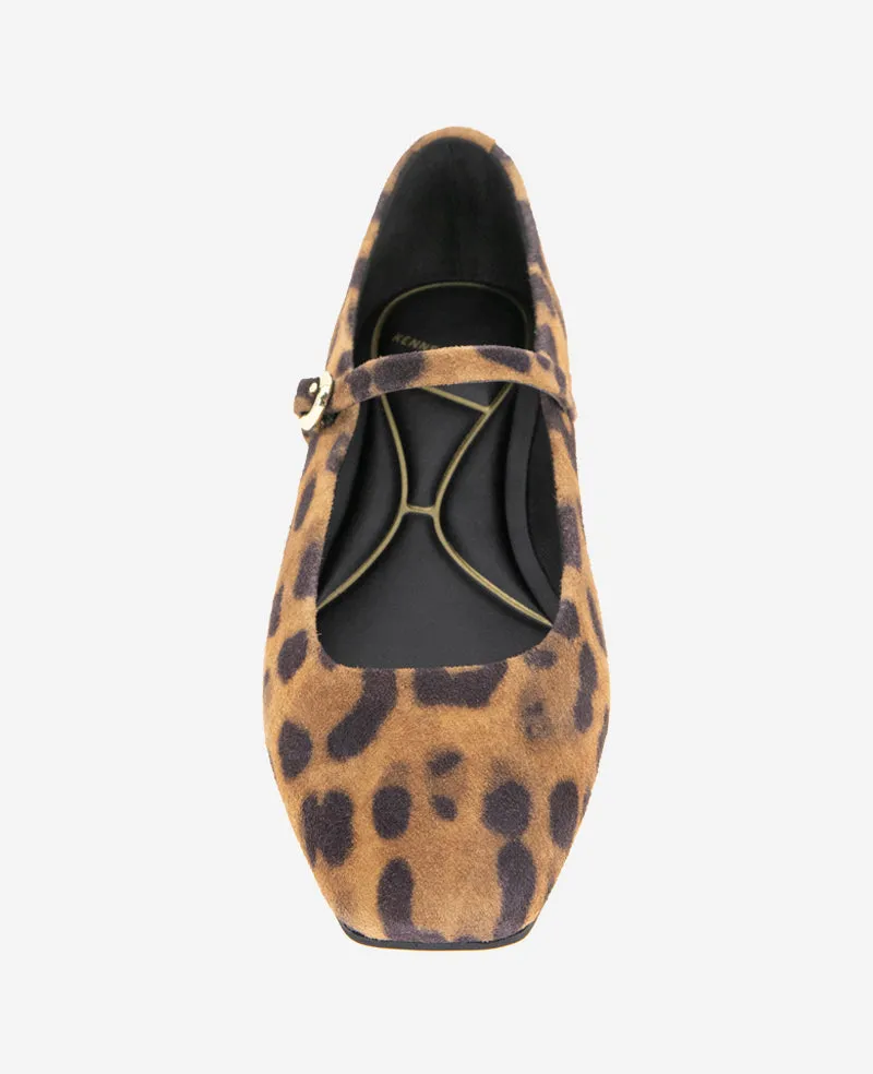 Jasper Leopard Suede Ballet Flat