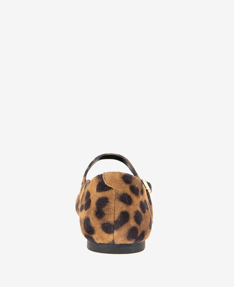 Jasper Leopard Suede Ballet Flat