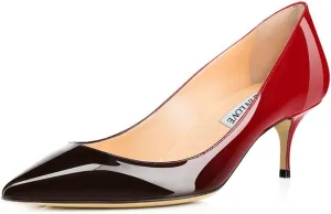JOY IN LOVE Women's Shoes Low Heels Pointy Toe Kitten Heel Daily Pumps