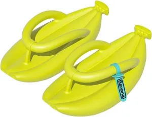 KEYUSHOP Women's Thong Sandal, Beach Pool Flip Flops For Men, Novelty Banana Flip Flops Soft Platform EVA Non-slip Cloud Slipper Unique Couple Slipper for Summer