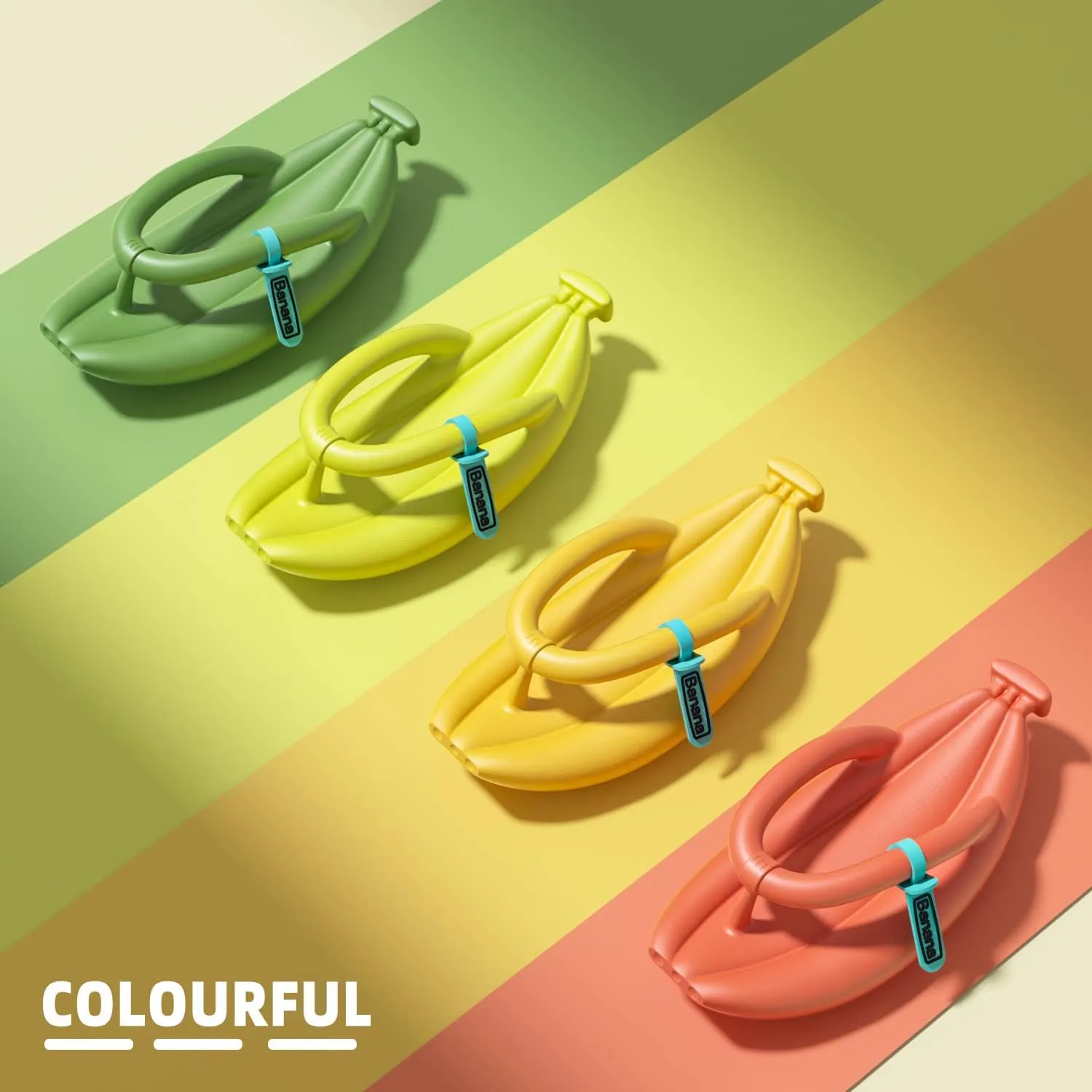 KEYUSHOP Women's Thong Sandal, Beach Pool Flip Flops For Men, Novelty Banana Flip Flops Soft Platform EVA Non-slip Cloud Slipper Unique Couple Slipper for Summer