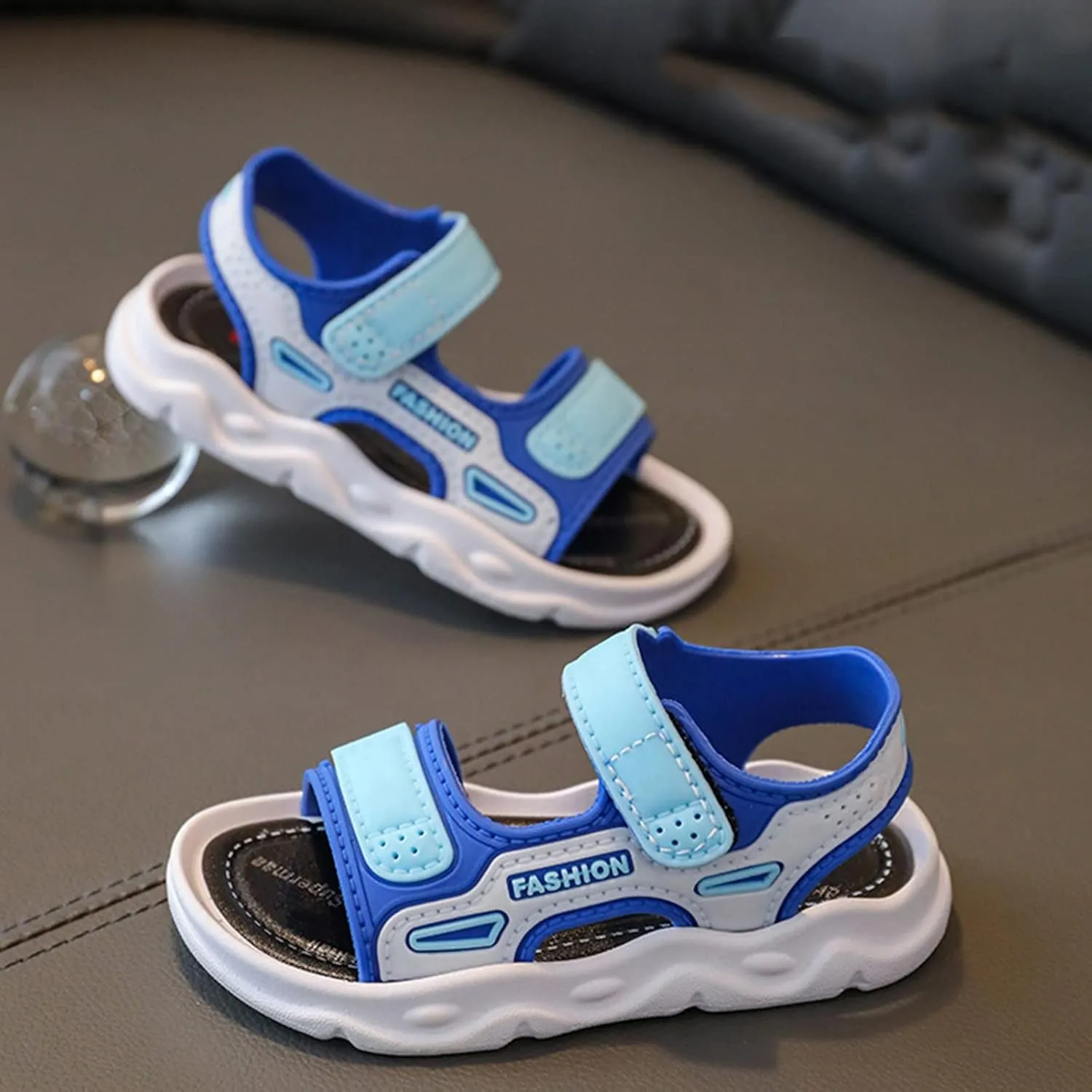 Kids Boy Girl Summer Sandals Open Toe Double Double Strap Outdoor Walking Sport Shoes Slip On Flat Sandal for Kids