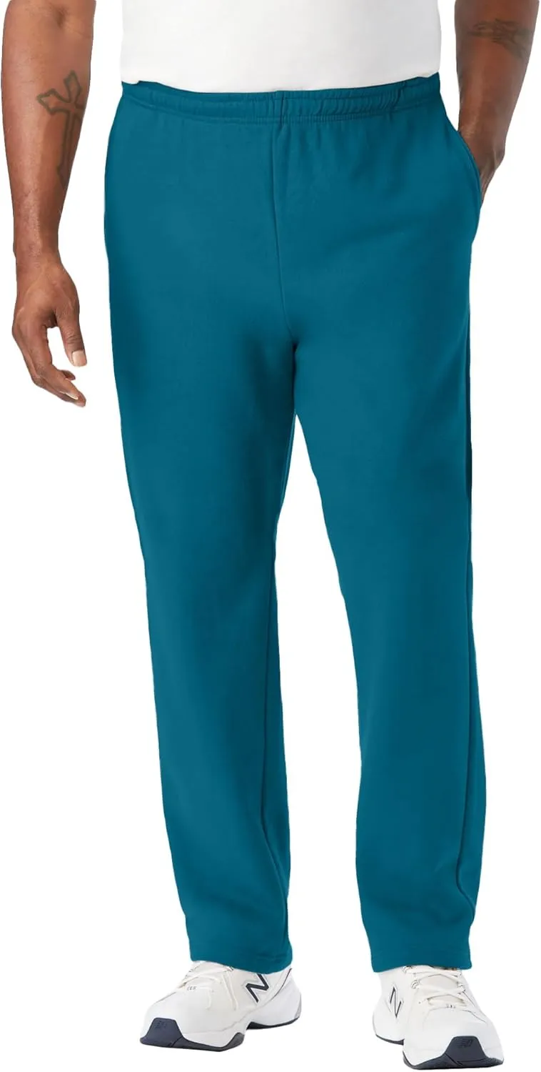 KingSize Men's Big & Tall Fleece Open-Bottom Sweatpants