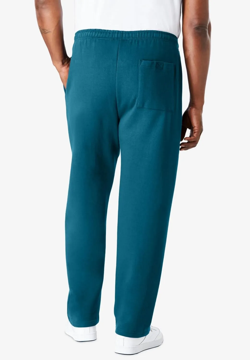 KingSize Men's Big & Tall Fleece Open-Bottom Sweatpants