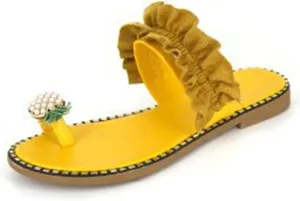 Ladmiple Cute Sandals for Women Arch Support Anti-Slip Slippers Breathable Platform Sandal Beach Roman Flip Flop Shoes