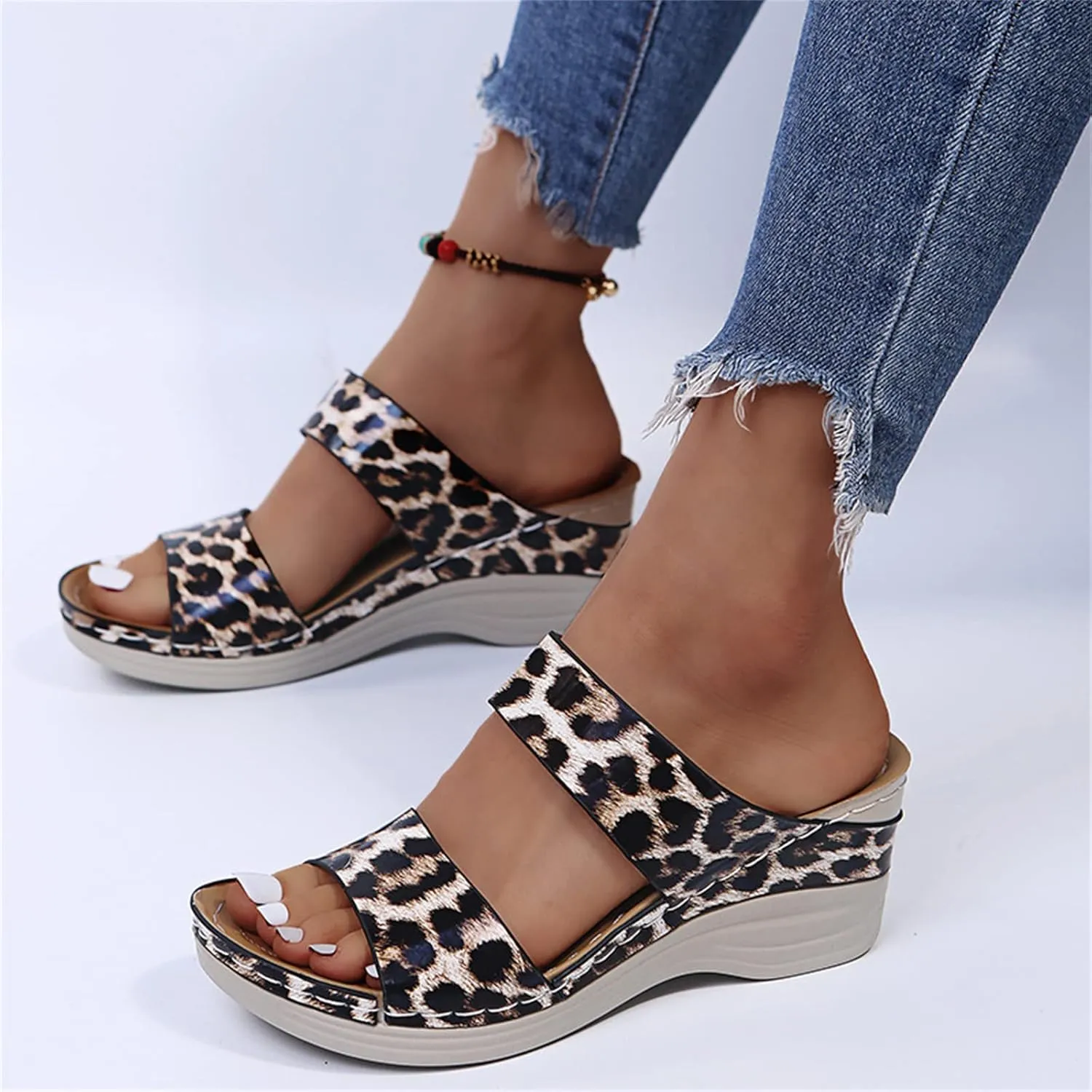 Ladmiple Orthopedic Slippers For Women With Arch Support Plantar Fasciitis Walking Sandals Dressy Summer Orthotic Flip Flops