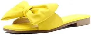 Ladmiple Sandals for Women Dressy Summer,Womens Cute Bow Knot Beach Comfy Flip Flops Flats Casual Platform Shoes Sandals