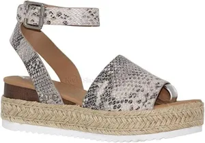 Ladmiple Sandals Women,Womens Platform Sandal Open Toe High Heel Wedge Slippers Summer Casual Ankle Buckle Strap Shoes