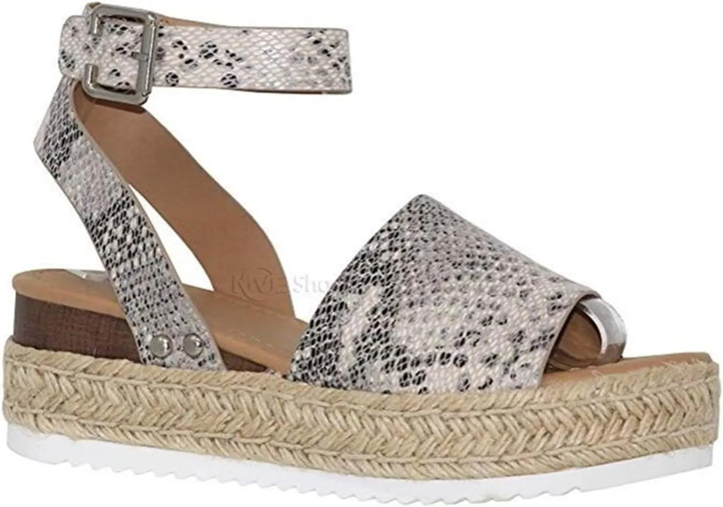 Ladmiple Sandals Women,Womens Platform Sandal Open Toe High Heel Wedge Slippers Summer Casual Ankle Buckle Strap Shoes