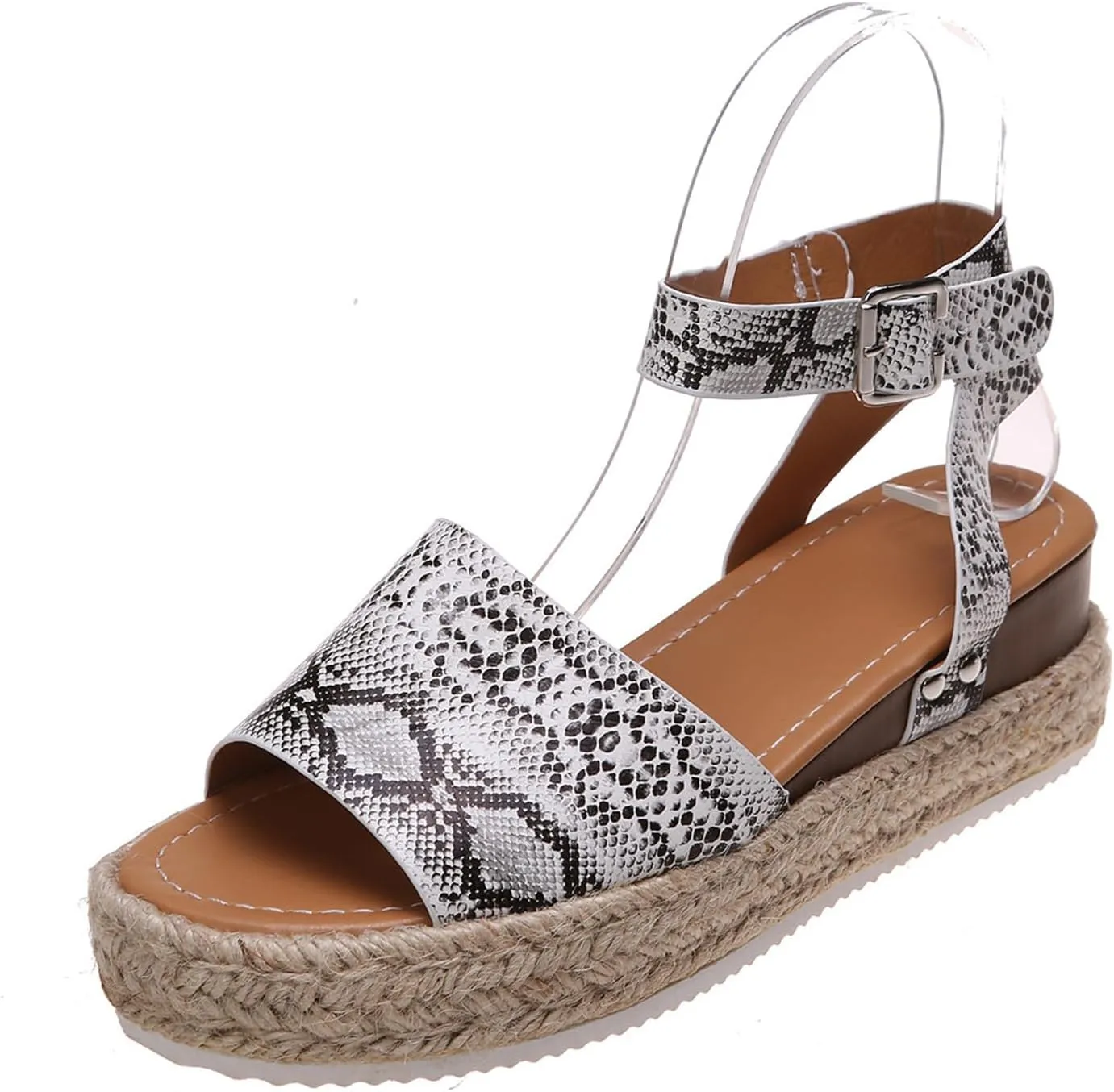 Ladmiple Sandals Women,Womens Platform Sandal Open Toe High Heel Wedge Slippers Summer Casual Ankle Buckle Strap Shoes