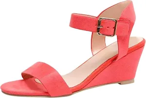 Ladmiple Summer Sandals for Women 2023 Dressy Comfy Slip On Espadrilles Wedge Shoes Open Toe Wedges Travel Casual Sandal