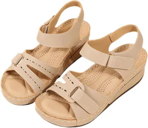 Ladmiple Womens Sandals Comfortable Summer Causal Flip Flops Arch Support Beach Roman Open Toe Orthopedic Sandal Outdoor
