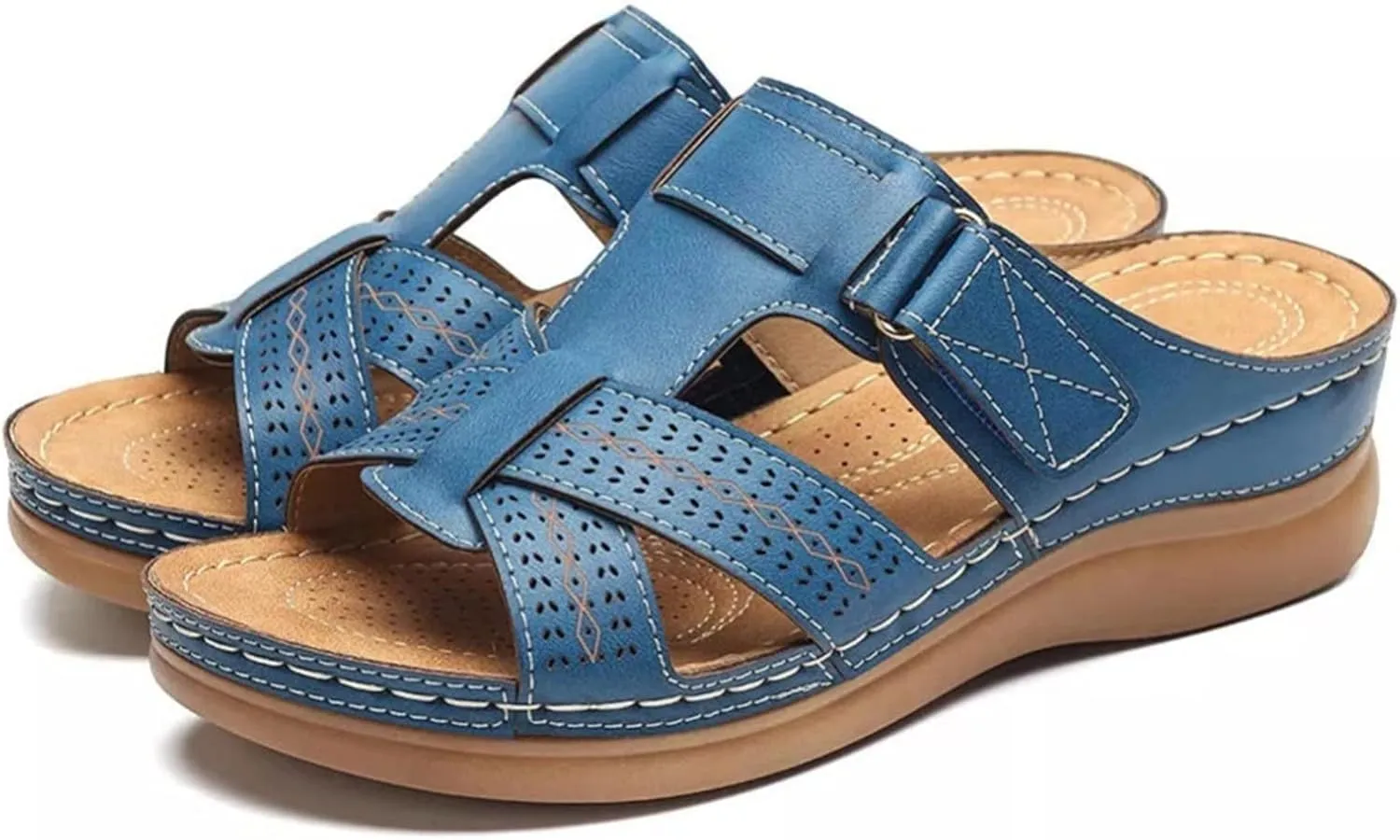 Ladmiple Womens Sandals With Arch Support Dressy Orthopedic Slides Slippers Summer Orthotic Flip Flops for Plantar Fasciitis