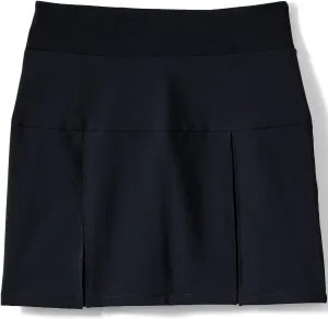Lands' End School Uniform Girls Performance Pleated Skort Above The Knee