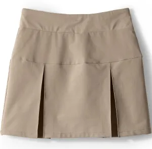 Lands' End School Uniform Girls Performance Pleated Skort Above The Knee