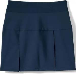 Lands' End School Uniform Girls Performance Pleated Skort Above The Knee