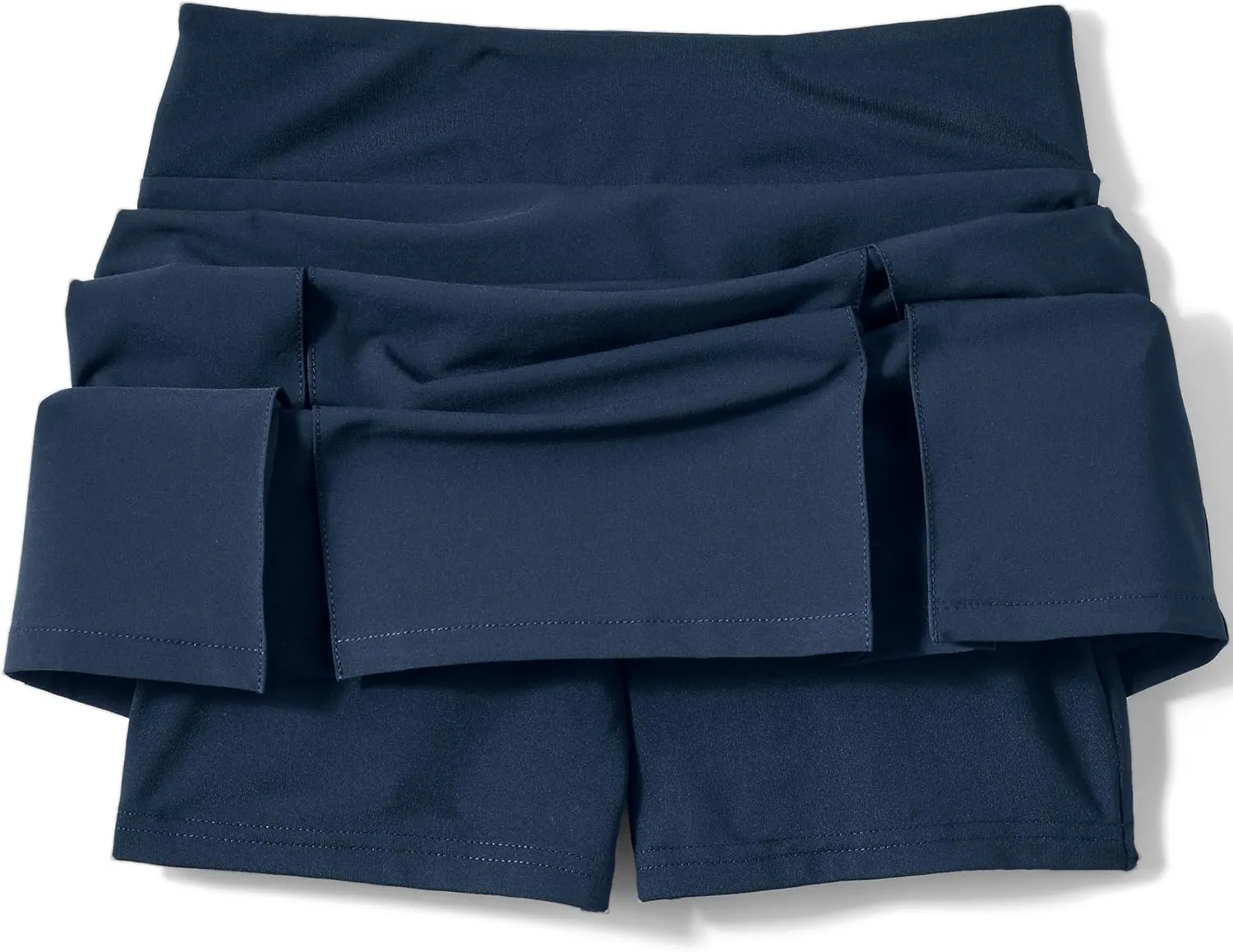 Lands' End School Uniform Girls Performance Pleated Skort Above The Knee