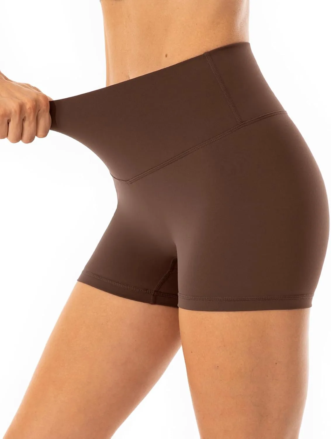 Lavento Women's All Day Soft Biker Shorts 3"/ 5"/ 7" - High Waisted Workout Gym Running Yoga Short