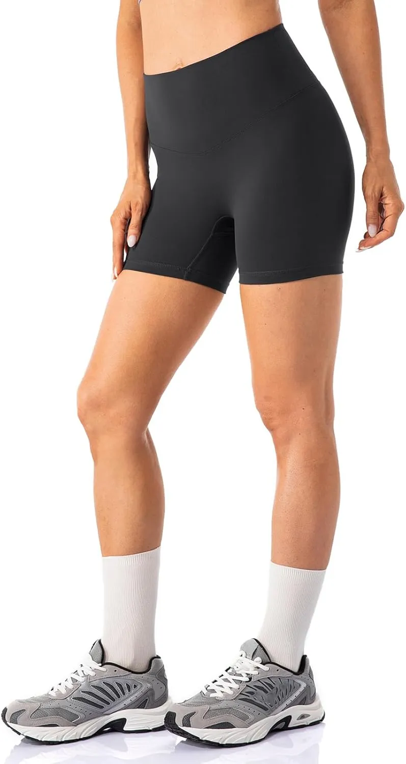 Lavento Women's All Day Soft Biker Shorts 3"/ 5"/ 7" - High Waisted Workout Gym Running Yoga Short