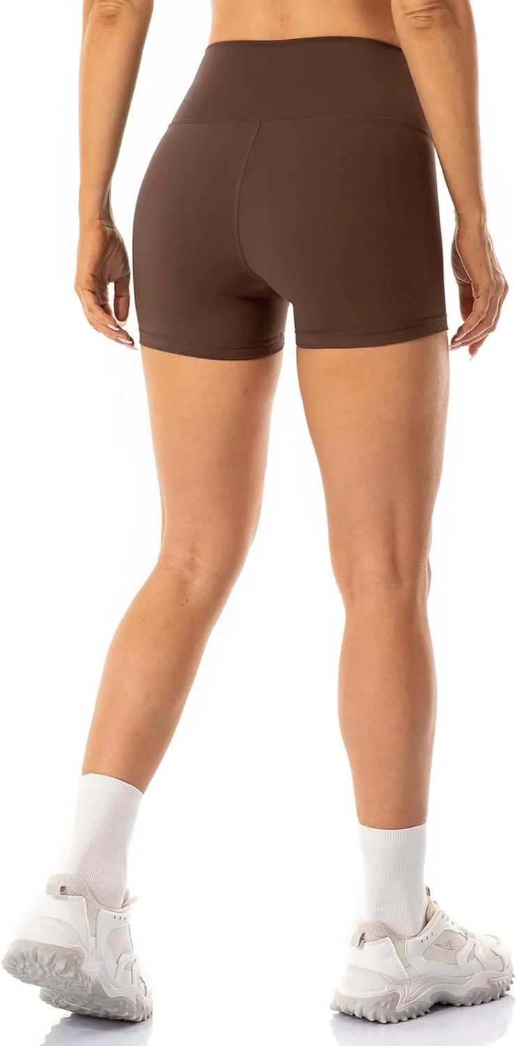 Lavento Women's All Day Soft Biker Shorts 3"/ 5"/ 7" - High Waisted Workout Gym Running Yoga Short
