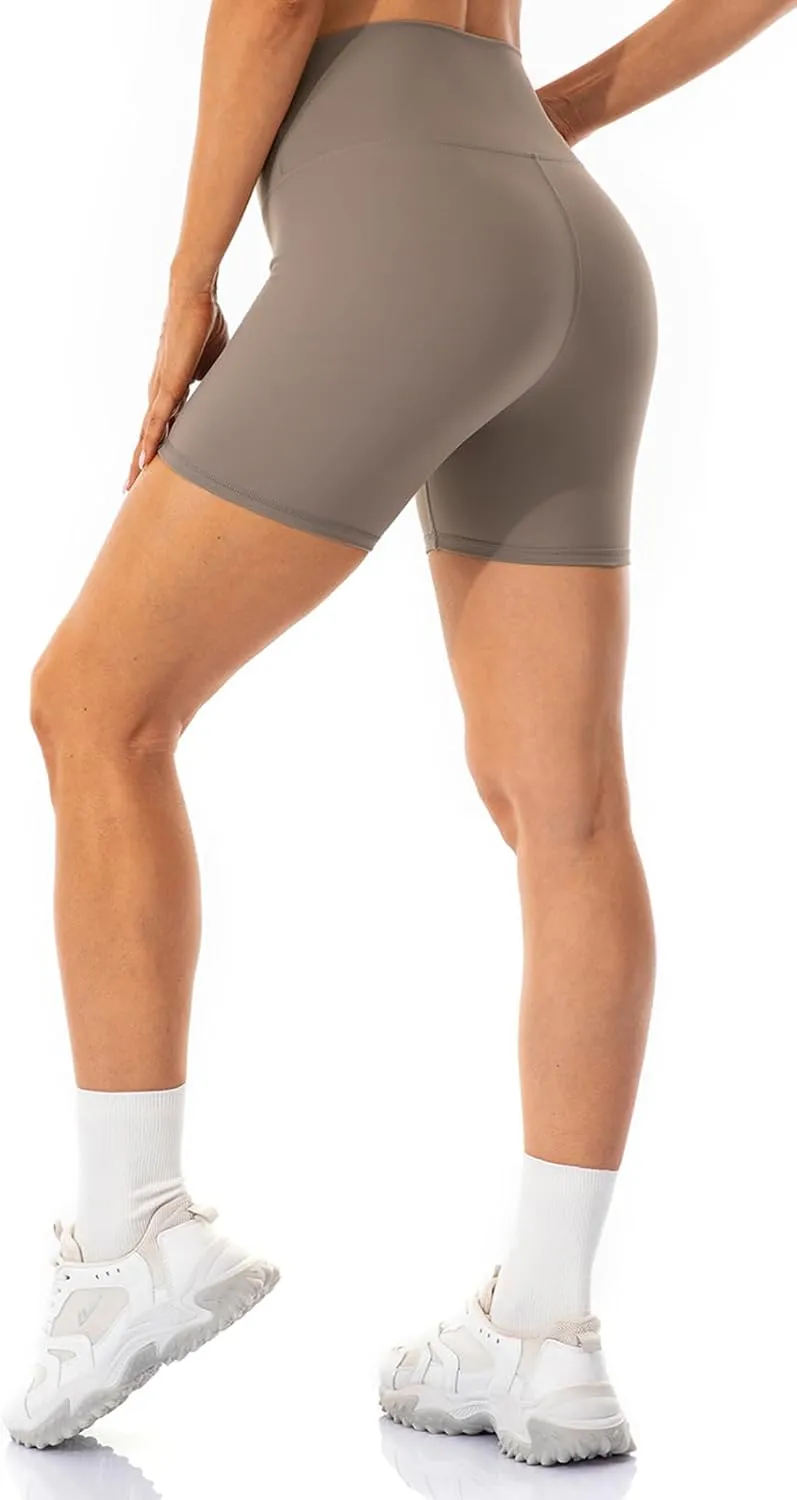 Lavento Women's All Day Soft Biker Shorts 3"/ 5"/ 7" - High Waisted Workout Gym Running Yoga Short