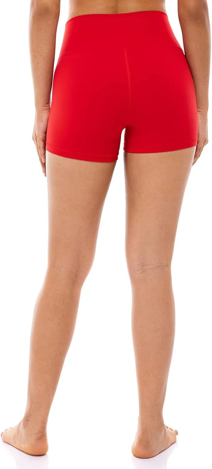 Lavento Women's All Day Soft Biker Shorts 3"/ 5"/ 7" - High Waisted Workout Gym Running Yoga Short