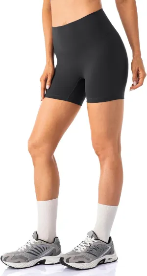 Lavento Women's All Day Soft Biker Shorts 3"/ 5"/ 7" - High Waisted Workout Gym Running Yoga Short