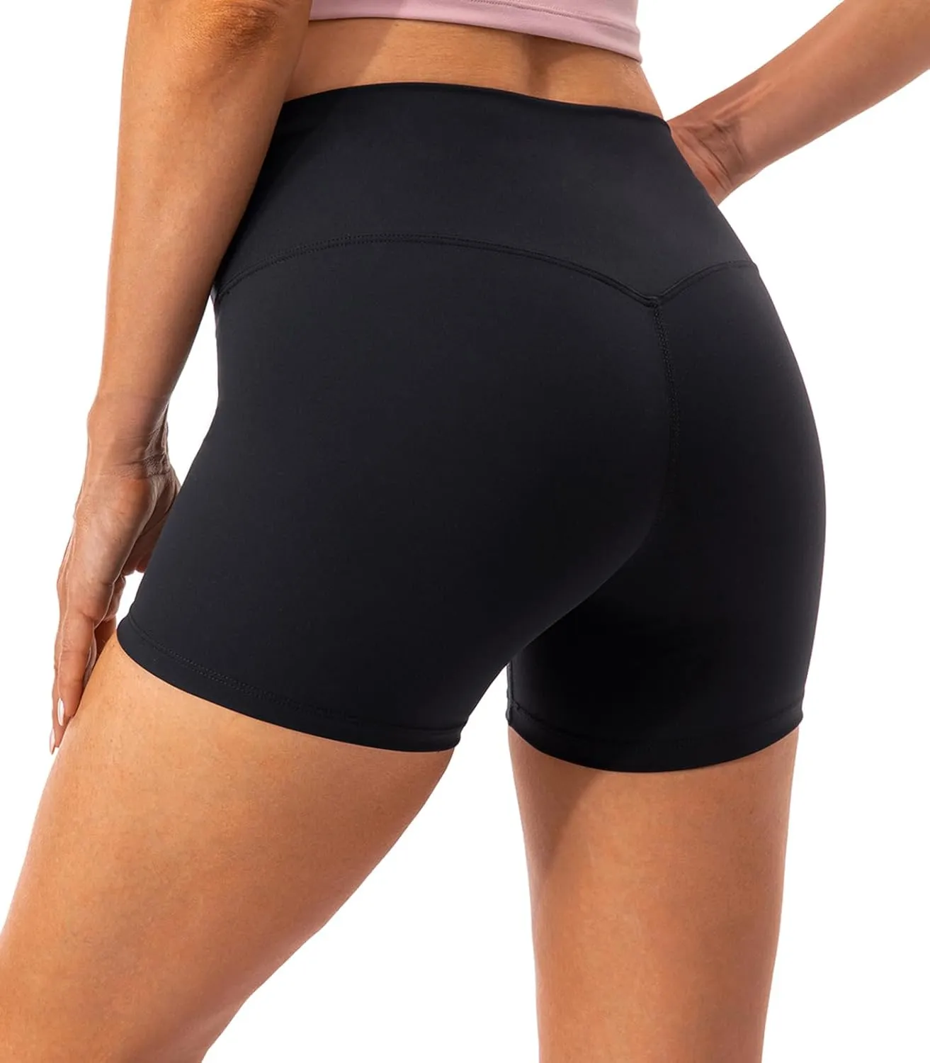 Lavento Women's All Day Soft Yoga Shorts 4"/ 6" - Workout Gym Running Active Biker Short for Woman