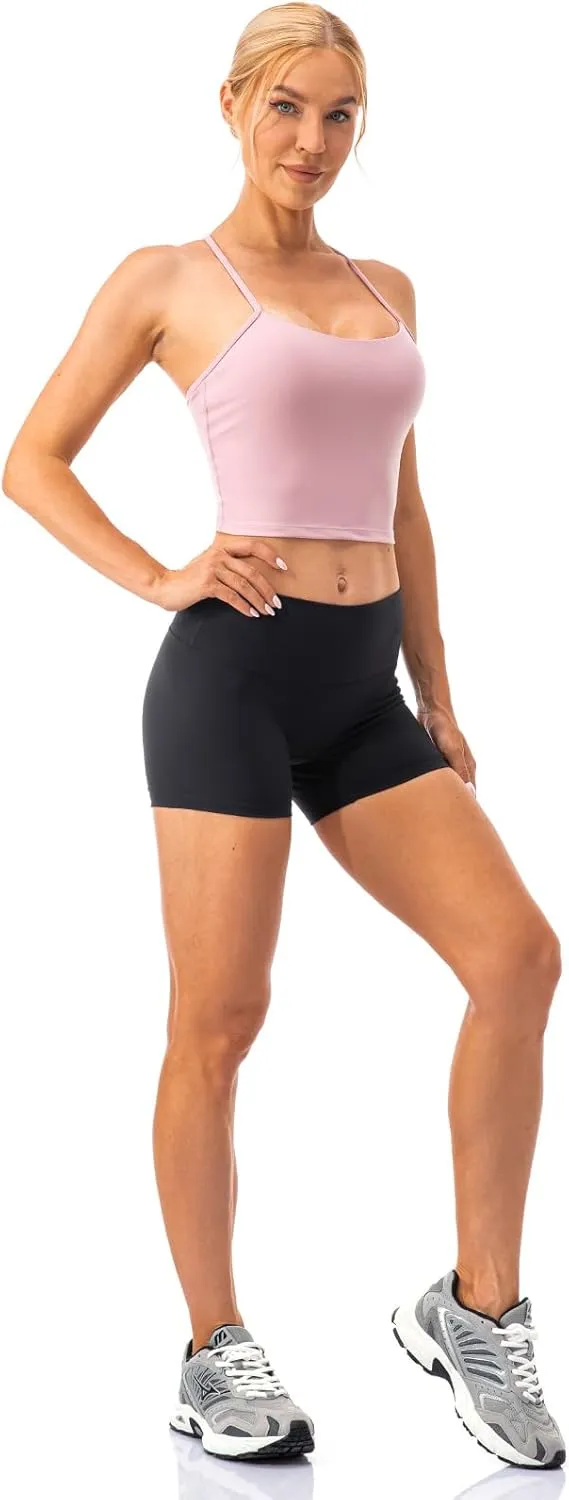 Lavento Women's All Day Soft Yoga Shorts 4"/ 6" - Workout Gym Running Active Biker Short for Woman