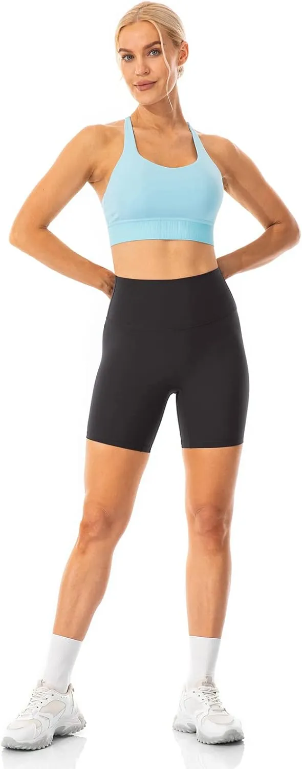 Lavento Women's All Day Soft Yoga Shorts 4"/ 6" - Workout Gym Running Active Biker Short for Woman